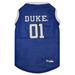 NCAA Mesh Basketball Jersey for Dogs, Large, Duke Blue Devils