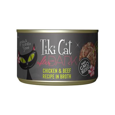 Tiki Cat After Dark Chicken & Beef Wet Cat Food, 5.5 oz., Case of 8
