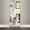 Extra Tall Walk-Thru Pet Gate with Door, 29"-38.5" W x 36" H, Large, White