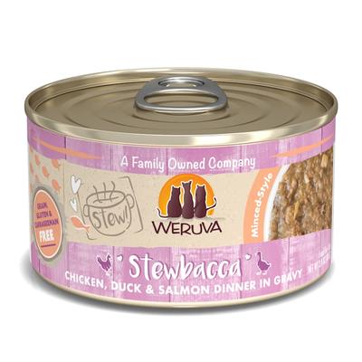 Weruva Stew! Stewbacca Chicken, Duck & Salmon Dinner in Gravy Wet Cat Food, 2.8 oz., Case of 12