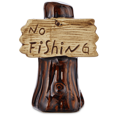 Imagitarium "No Fishing" Sign Aquatic Decor
