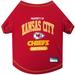 NFL AFC West T-Shirt For Dogs, X-Small, Kansas City Chiefs, Multi-Color