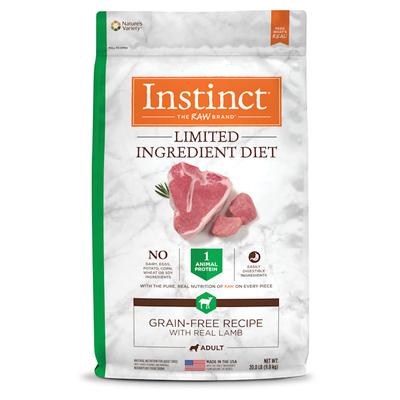 Instinct Limited Ingredient Diet Grain Free Recipe with Real Lamb Natural Dry Dog Food, 20 lbs.