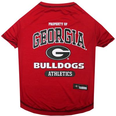 NCAA SEC T-Shirt for Dogs, Small, Georgia, Multi-Color