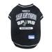NBA Western Conference T-Shirt For Dogs, Medium, San Antonio Spurs, Black