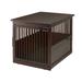 Wooden End Table Pet Crate, 41.5" x 29.5" x 25.6", X-Large, Brown