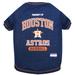 MLB American League West T-Shirt for Dogs, Medium, Houston Astros, Multi-Color