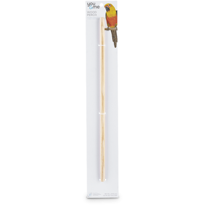 You & Me 1/2-inch Wood Bird Perch, Large
