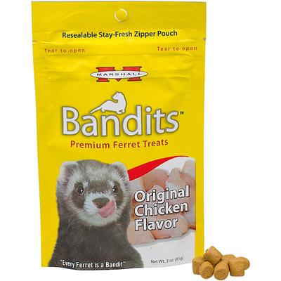 Marshall Pet Products Bandits Premium Chicken Ferret Treats, 3 oz.