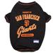 MLB National League West T-Shirt for Dogs, Small, San Francisco Giants, Multi-Color