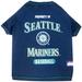 MLB American League West T-Shirt for Dogs, Small, Seattle Mariners, Multi-Color