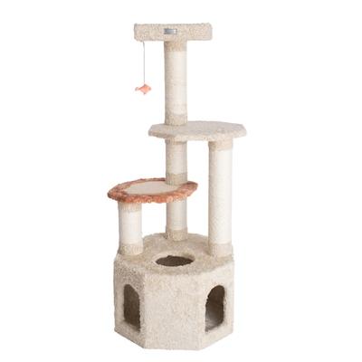 Armarkat Premium Real Wood Cat Tree Model X5703 Khaki, 57" H