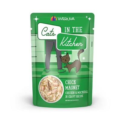 Cats in the Kitchen Originals Chick Magnet Chicken & Mackerel in Gravy Recipe Wet Cat Food, 3 oz., Case of 12
