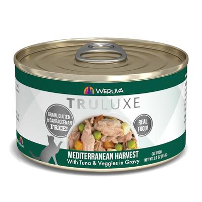 Weruva TruLuxe Mediterranean Harvest with Tuna & Veggies in Gravy Wet Cat Food, 3 oz., Case of 24