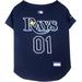 MLB American League East Jersey for Dogs, Medium, Tampa Bay Rays, Multi-Color