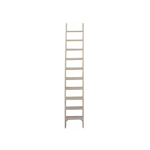 Stufenleiter Regalleiter aus Holz 5 Stufen, 8cm Stufentiefe, Höhe 1,28m, 40cm breit – HIM18005