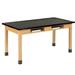 Diversified Woodcrafts Plain Apron Science Table, Resin in White/Brown | 30 H x 54 W in | Wayfair C7134K30N