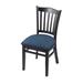 Holland Bar Stool Windsor Back Side Chair Wood/Upholstered in Blue/Black | 33 H x 17 W x 21 D in | Wayfair 312018Blk024