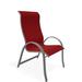 Red Barrel Studio® Hirotaka Supreme Stacking Patio Dining Chair Sling in Gray | 43.5 H x 25 W x 29.25 D in | Wayfair