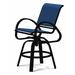 Red Barrel Studio® Holna Patio Bar Stool in Black | 41.5 H x 23.5 W x 26 D in | Wayfair E6D817A00E874877B8A2D5454C393C57