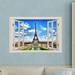 Ebern Designs Eiffel Tower Paris Wall Decal Vinyl in Blue/Brown/Gray | 16 H x 24 W in | Wayfair 4CD2031BD7E4485E9B1FDD6F3F948D93