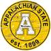 Fan Creations NCAA Distressed Round Sign Wall Décor in Brown | 24 H x 24 W in | Wayfair C0659-Appalachian State