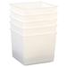 TotMate Tot Mate Opaque Stackable Cubby Bin Plastic in White | 8.5 H x 10 W x 10.63 D in | Wayfair TM7519R.S0000