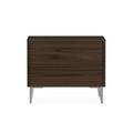 Calligaris Boston Nightstand w/ 2 Drawers Wood in Gray | 19.75 H x 24.13 W x 17.75 D in | Wayfair CS604602601202C07400000