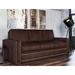 17 Stories Albinca 95" Genuine Leather Square Arm Sofa in Brown | 34 H x 95 W x 40 D in | Wayfair 30690EC0AD1D4397B40CB6854C4AE9C6