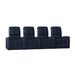 Latitude Run® Blaze XL900 Home Theater Row Seating (Row of 4) Microfiber/Microsuede in Blue | 44 H x 126 W x 40 D in | Wayfair LDER5907 45373225