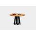 ARTLESS ARS XL Dining Table Wood/Metal in Red/Brown | 30 H x 48 W x 48 D in | Wayfair A-ARS-XL-R-48-O