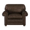 Club Chair - Westland and Birch Oslo 42" Wide Top Grain Leather Club Chair Leather/Genuine Leather in Black | 36 H x 42 W x 41 D in | Wayfair