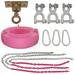 Swing Set Stuff Complete Tire Kit w/ Light Duty Swivel Plastic/Metal in Pink | 10.5 H x 27 W x 27 D in | Wayfair SSS-0300-PK