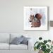 The Holiday Aisle® Cozy Woodland Animal II by Victoria Borges - Graphic Art Print on Canvas in Brown/Gray/Green | 18 H x 18 W x 2 D in | Wayfair