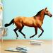 Zoomie Kids Peel & Stick Horse Vinyl Pony Stallion Wall Decal Vinyl/Fabric in Black/Brown | 16 H x 24 W in | Wayfair