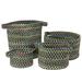 August Grove® Vintage 4 Piece Plastic Basket Set Fabric in Green | 10 H x 16 W x 16 D in | Wayfair 43FF49E61D904ABC8F15D6C07DFDE571