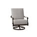 Woodard Wiltshire Outdoor Rocking Chair in Gray/Black | 35.5 H x 28.5 W x 36.75 D in | Wayfair 4Q0465-92-68R