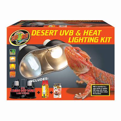 Zoo Med Desert UVB & Heat Lighting Dual Kit