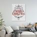 KAVKA DESIGNS 'Merry Christmas' - Wrapped Canvas Graphic Art Print on Canvas Canvas | 10 H x 1.3 D in | Wayfair PGW-503-8X10-TEL9512