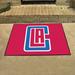 FANMATS NBA Los Angeles Clippers All-Star 42.5 in. x 33.75 in. Non-Slip Indoor Only Door Mat Synthetics in Pink/Red | Wayfair 19446