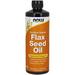 "NOW Foods, 100% Pure Certified Organic Flax Seed Oil, 24 oz"