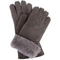 SNUGRUGS Women's Vicky, Sheepskin Glove With Fold Back Cuff Scarf, Grey (Grey Grey), Small 6.5 UK