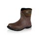 Dirt Boot Neoprene Wellington Muck Field Fishing Boots® Wellies Ladies Mens Ankle Bootie (UK6 EU(40), Brown)