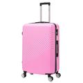 FLYMAX 29" Large Suitcases 4 Wheel Spinner Super Lightweight Luggage Hard Shell Durable Check in Hold Built-in 3 Digit Combination Pink