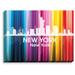 DiaNoche Designs City II New York New York by Angelina Vick Graphic Art on Wrapped Canvas in Blue/Pink/Red | 11 H x 14 W x 1 D in | Wayfair