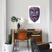 East Urban Home 'Anonymous Mask In Color I' Graphic Art Print on Wrapped Canvas Canvas, Cotton in Black/Blue/Green | 18 W x 1.5 D in | Wayfair