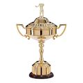 TrophyMaster Personalised Engraved Ryder Type Golf Cup, Gold Plated Golf Award