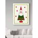 The Holiday Aisle® 'Santa Shaped Christmas Tree' Canvas Art Metal in Green/Red | 32 H x 24 W in | Wayfair 1F992EF395EC4ECCB2E7960CA2B88037