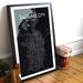 Wrought Studio™ 'Salt Lake City City Map' Graphic Art Print Poster in Midnight Paper in Black | 17 H x 11 W x 0.05 D in | Wayfair