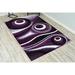 Black 78 x 0.5 in Area Rug - Ivy Bronx Mccampbell Abstract Purple/Area Rug Polypropylene | 78 W x 0.5 D in | Wayfair